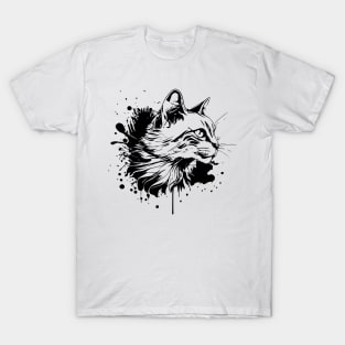 Drawing black cat T-Shirt